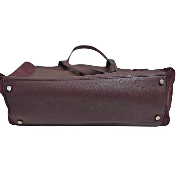 KATE SPADE Roselyn Hunts Burgundy Leather Tote Goat & Cowhide Feminine Corpcore - Picture 7 of 15